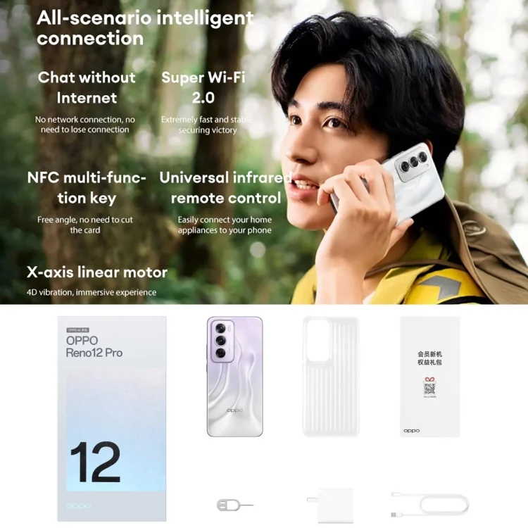 MPH7621_B10.webp OPPO Reno12 Pro AI Phone, 12GB+256GB, Screen Fingerprint, 6.7 inch ColorOS 14.1 Dimensity 9200+ Octa Core up to 3.35GHz, NFC, OTG, Network: 5G - Image 11