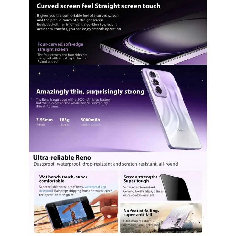 MPH7621_B3.webp OPPO Reno12 Pro AI Phone, 12GB+256GB, Screen Fingerprint, 6.7 inch ColorOS 14.1 Dimensity 9200+ Octa Core up to 3.35GHz, NFC, OTG, Network: 5G - Image 4