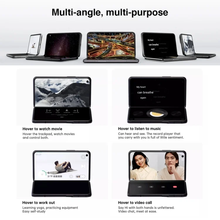 MPH9436_B3.webp Triple Rear Cameras, Face ID & Side Fingerprint Identification, 7.1 inch + 5.49 inch Screen, ColorOS 12 Qualcomm Snapdragon 888 Octa Core up to 2.84Ghz, Support Google Play - Image 4