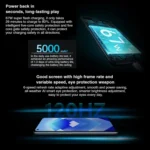 Triple Rear Cameras, Side Fingerprint Identification, 6.59 inch ColorOS 12.1 Dimensity 8000-MAX Octa Core up to 2.75Ghz, Network: 5G, Support Google Play - Image 4