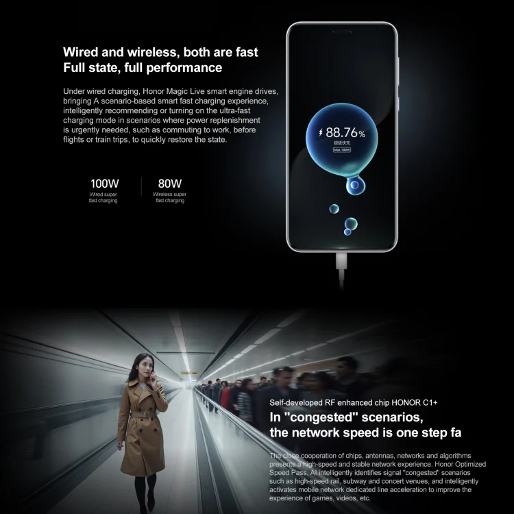 MPH9985_B13.webp Honor Magic7 Pro, 16GB+1TB, Screen Fingerprint, 6.8 inch MagicOS 9.0 / Android 15 Snapdragon 8 Elite 3nm Octa Core, Network: 5G, NFC, OTG, Not Support Google Play - Image 14