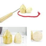 Children Outdoor Fitness Wooden Spinning Toy Vintage Spin Whipping Top with String - Image 4