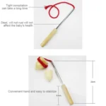 Children Outdoor Fitness Wooden Spinning Toy Vintage Spin Whipping Top with String - Image 5