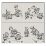 Children Outdoor Fitness Wooden Spinning Toy Vintage Spin Whipping Top with String - Image 7