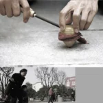 Children Outdoor Fitness Wooden Spinning Toy Vintage Spin Whipping Top with String - Image 9