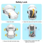 For Insta360 X5 PULUZ 60m Waterproof Sealed Diving Case with Silicone Lens Cover - Image 8