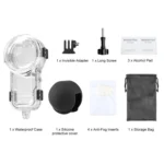 For Insta360 X5 PULUZ 60m Waterproof Sealed Diving Case with Silicone Lens Cover - Image 9
