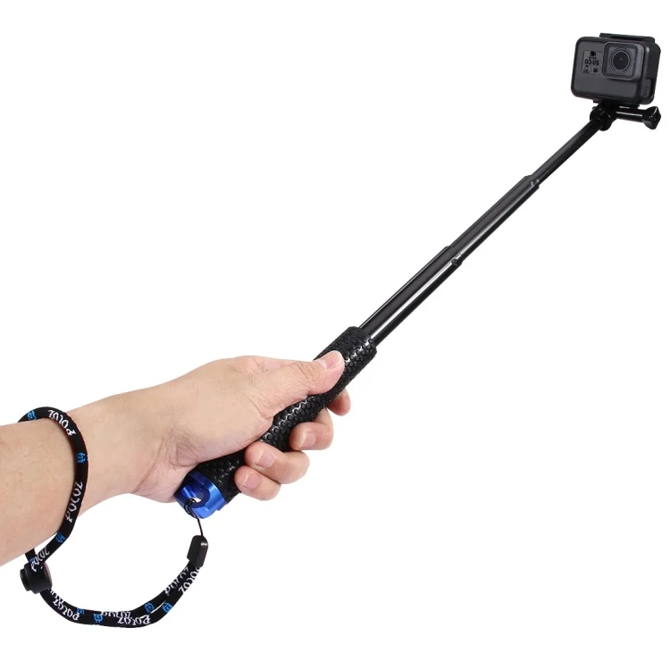 PU150_2.webp PULUZ Handheld Extendable Pole Monopod for GoPro, Insta360, DJI and Other Action Cameras, Length: 19-49cm - Image 3