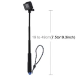 PULUZ Handheld Extendable Pole Monopod for GoPro, Insta360, DJI and Other Action Cameras, Length: 19-49cm - Image 5