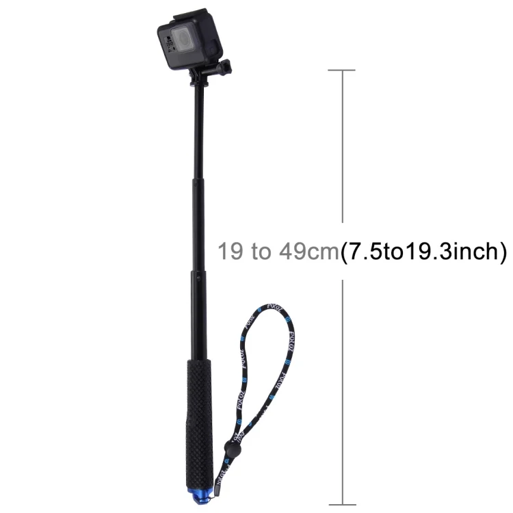 PU150_4.webp PULUZ Handheld Extendable Pole Monopod for GoPro, Insta360, DJI and Other Action Cameras, Length: 19-49cm - Image 5