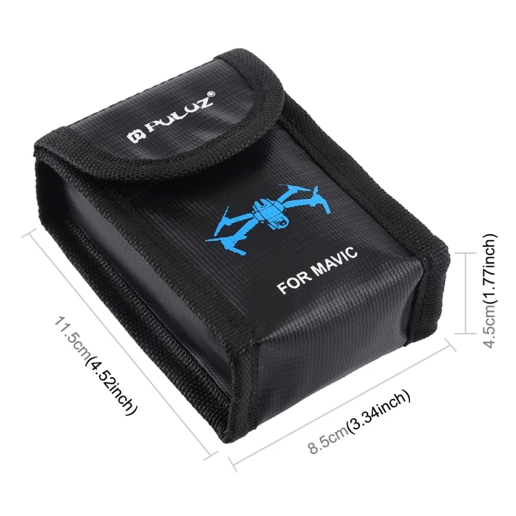 PU2401_1.webp PULUZ Lithium Battery Explosion-proof Safety Protection Storage Bags for DJI / Sony / Nikon / Canon Camera Battery - Image 2