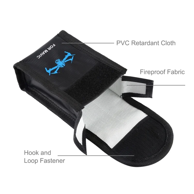 PU2401_2.webp PULUZ Lithium Battery Explosion-proof Safety Protection Storage Bags for DJI / Sony / Nikon / Canon Camera Battery - Image 3