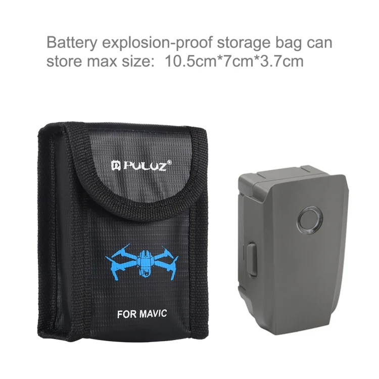 PU2401_3.webp PULUZ Lithium Battery Explosion-proof Safety Protection Storage Bags for DJI / Sony / Nikon / Canon Camera Battery - Image 4