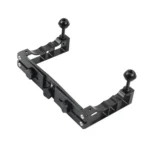 PULUZ Adjustable Diving Dual Hand-held CNC Aluminum Lamp Arm Holder for GoPro, Insta360, DJI and Other Action Cameras - Image 3