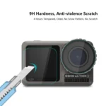 PULUZ Lens + Front and Back LCD Display 9H 2.5D Tempered Glass Film for DJI Osmo Action - Image 8