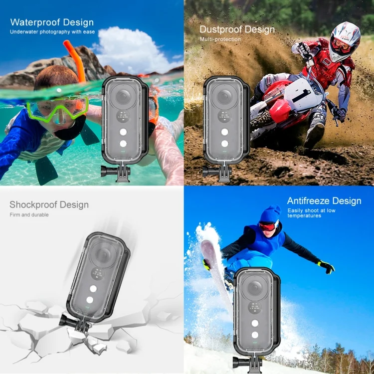 PU400_5.webp PULUZ 30m Underwater Waterproof Housing Protective Case for Insta360 ONE X, with Buckle Basic Mount & Screw - Image 6