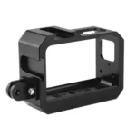 PULUZ Aluminum alloy Frame Mount Protective Case Cage with Cold Shoe Base Slot & Tripod Base Adapter for Insta360 One R - Image 4