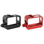 PULUZ Aluminum alloy Frame Mount Protective Case Cage with Cold Shoe Base Slot & Tripod Base Adapter for Insta360 One R - Image 2