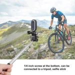 PULUZ Plastic Protective Frame Mount Cage with Tripod Base Adapter for Insta360 GO 2 - Image 6