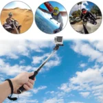 PULUZ Extendable Handheld Selfie Monopod for GoPro, Insta360, DJI and Other Action Cameras, Length: 22.5-80cm - Image 11