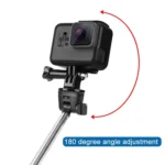 PULUZ Extendable Handheld Selfie Monopod for GoPro, Insta360, DJI and Other Action Cameras, Length: 22.5-80cm - Image 5