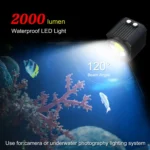 PULUZ 60m Underwater LED Photography Fill Light 7.4V/1100mAh Diving Light for GoPro, Insta360, DJI and Other Action Cameras - Image 5