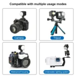 PULUZ 60m Underwater LED Photography Fill Light 7.4V/1100mAh Diving Light for GoPro, Insta360, DJI and Other Action Cameras - Image 7