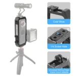 PULUZ Protective Cage Rig Housing Frame with Cold Shoe Mounts & Magnetic Folding Tripod Adapter for Insta360 ONE X2 - Image 3