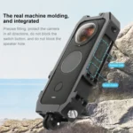 PULUZ Protective Cage Rig Housing Frame with Cold Shoe Mounts & Magnetic Folding Tripod Adapter for Insta360 ONE X2 - Image 5