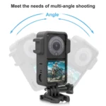 PULUZ ABS Protective Frame Cage with Dual Cold Shoes for DJI Action 2 - Image 5