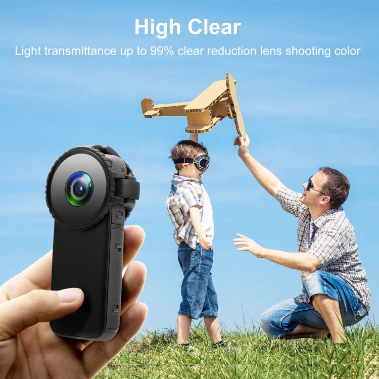PU584B_6.webp PULUZ Upgrade Lens Guard Protective Glass Cover for Insta360 One X2 - Image 7