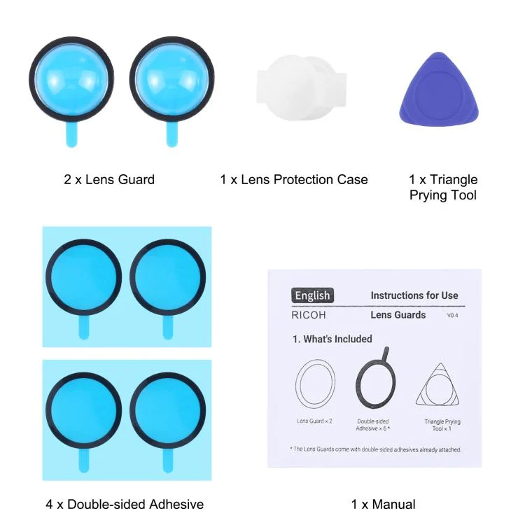 PU590T_6.webp PULUZ Lens Guard PC Protective Cover Kits for Ricoh Theta SC2 / S / V - Image 7