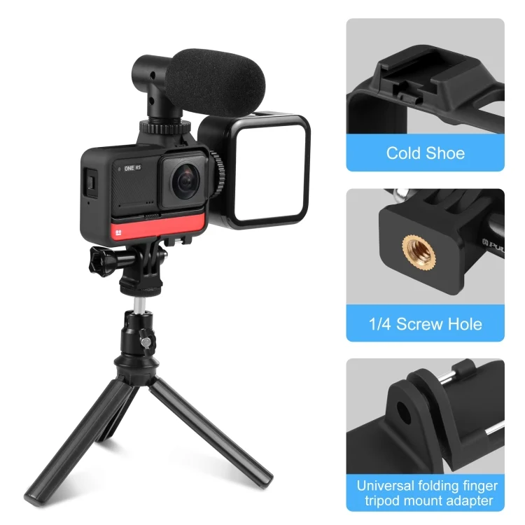 PU592B_2.webp PULUZ Plastic Frame Case for Insta360 One RS 4K / 360 / 1-Inch Edition - Image 3