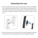 PULUZ For Insta360 FLow Gimbal Magnetic MagSafe Adapter Phone Holder - Image 7