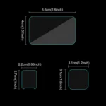 For Insta360 Ace Pro 2 PULUZ 3 in 1 Rear & Front  Screen and Lens Tempered Glass Film - Image 2