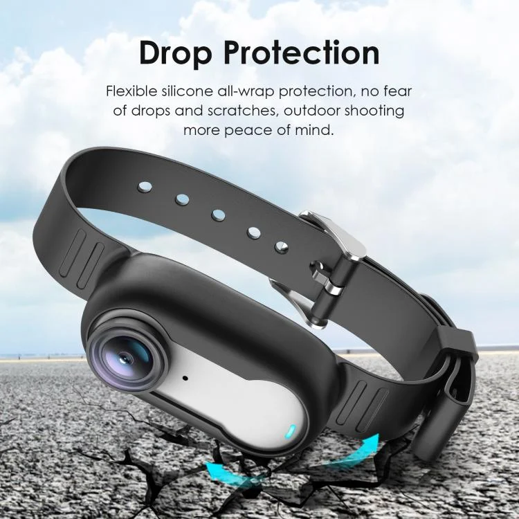 PU715B_3.webp For Insta360 GO 3 / GO 3S PULUZ Camera Silicone Case Wristband Bicycle Strap Extension Mount - Image 5