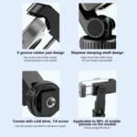 For DJI OSMO Pocket 3 PULUZ Protective Frame Expansion Phone Clamp, Compatible with Tripod Pole - Image 3