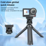 For DJI Osmo Action 5 Pro / 4 / 3 PULUZ Cold Shoe Gimbal Quick Release Base Adapter - Image 3