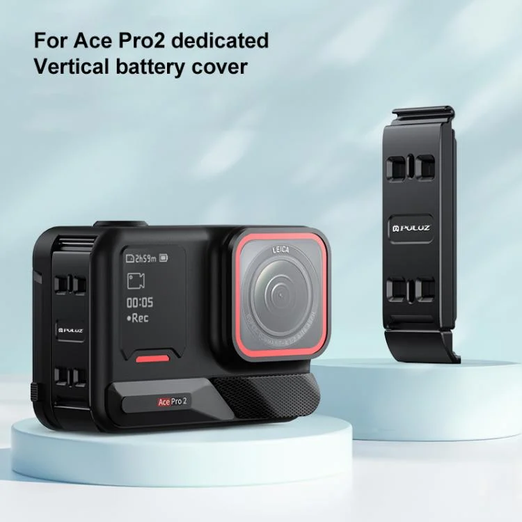 PU737B_2.webp PULUZ Aluminum Alloy Battery Side Interface Cover for Insta360 Ace Pro 2 - Image 3