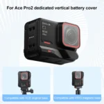 PULUZ Aluminum Alloy Battery Side Interface Cover for Insta360 Ace Pro 2 - Image 4