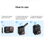 PULUZ Aluminum Alloy Battery Side Interface Cover for Insta360 Ace Pro 2 - Image 8