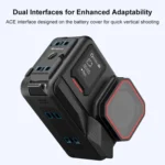 PULUZ ACE / AC Aluminum Alloy Battery Side Interface Cover for Insta360 Ace Pro 2 - Image 5