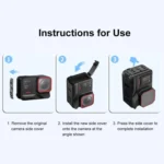 PULUZ ACE / AC Aluminum Alloy Battery Side Interface Cover for Insta360 Ace Pro 2 - Image 8