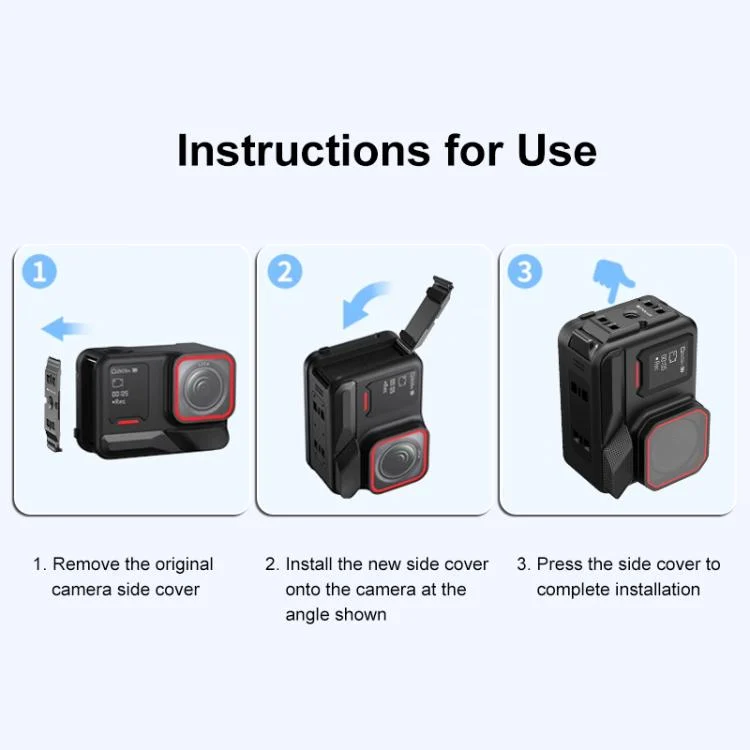 PU738B_7.webp PULUZ ACE / AC Aluminum Alloy Battery Side Interface Cover for Insta360 Ace Pro 2 - Image 8