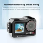 For DJI Osmo Action 5 Pro PULUZ Metal Cage Expansion Adapter Frame with Cold Shoe - Image 5