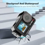 For DJI Osmo Action 5 Pro PULUZ Metal Cage Expansion Adapter Frame with Cold Shoe - Image 6