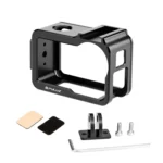 For DJI Osmo Action 5 Pro PULUZ Metal Cage Expansion Adapter Frame with Cold Shoe - Image 9