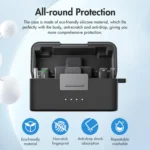 For DJI Mic Mini PULUZ Charging Case Silicone Scratch-proof Protective Cover - Image 2
