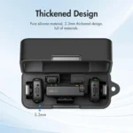 For DJI Mic Mini PULUZ Charging Case Silicone Scratch-proof Protective Cover - Image 4