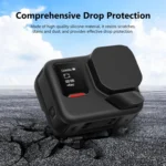 For Insta360 Ace Pro 2 PULUZ Body Silicone Protective Case with Lens Cap & Strap - Image 6